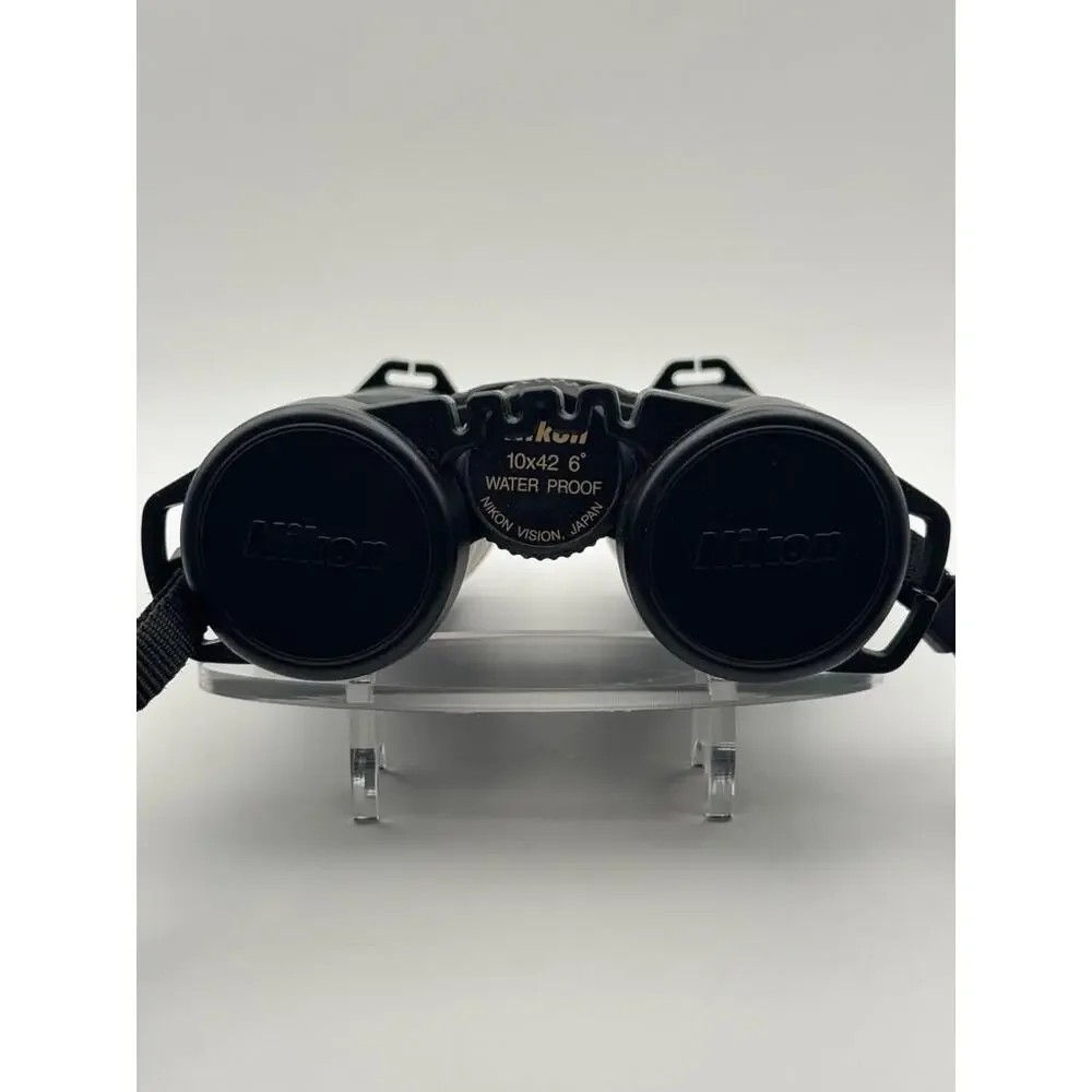 Nikon Monarch 10x42 Waterproof Binoculars 6° Field of View Case and Strap Used